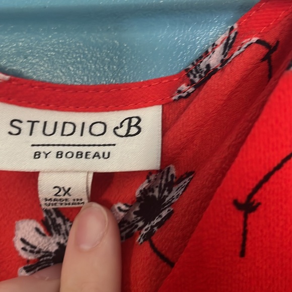 Hi-low Red Dress floral - Picture 8 of 11